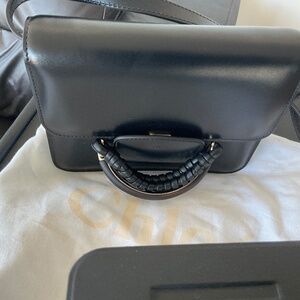 Chloe Katie Shoulder Bag Leather - Black -